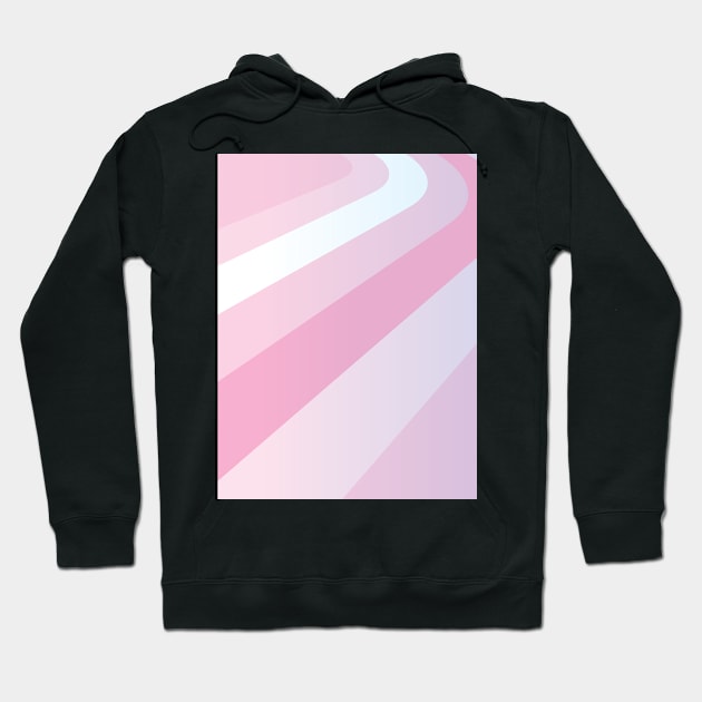 PINK LINES Abstract Art Hoodie by BruceALMIGHTY Baker